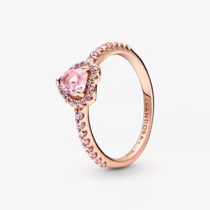 (immagine per) Anello Pandora Cuore in Rilievo Rosa - 188421C04