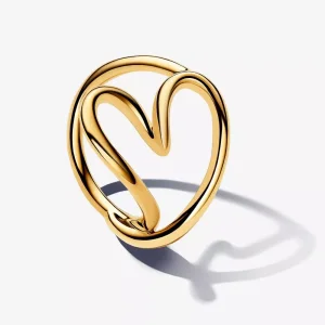 (immagine per) Anello Pandora Cuore Linea Sinuosa - 163288C00