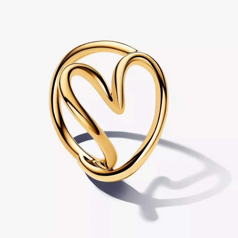 (immagine per) Anello Pandora Cuore Linea Sinuosa - 163288C00