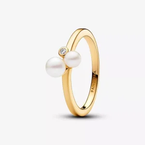 (immagine per) Anello Pandora Perle d'Acqua Dolce Coltivate e Punto Luce - 163156C01