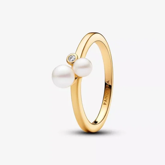 (immagine per) Anello Pandora Perle d'Acqua Dolce Coltivate e Punto Luce - 163156C01