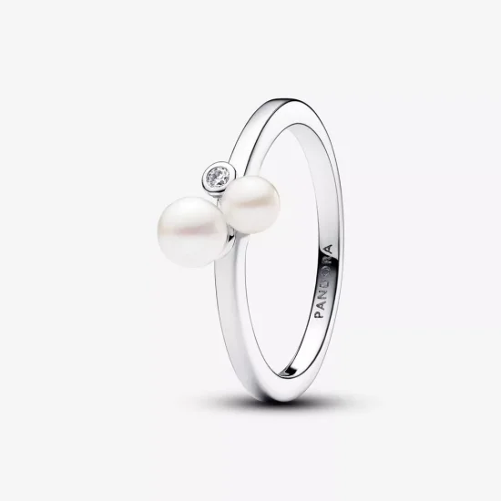 (immagine per) Anello Pandora Perle d'Acqua Dolce Coltivate e Punto Luce - 193156C01
