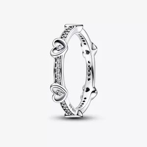 (immagine per) Anello Pandora Radiant Sparkling Hearts - 192496C01