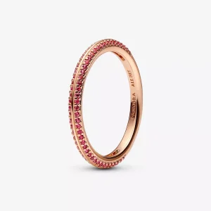 (immagine per) Anello Pietre Luminose Rosse Pandora ME - 189679C02
