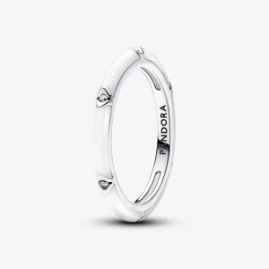 (immagine per) Anello Smalto Bianco con Pietre Luminose Pandora ME - 193089C01