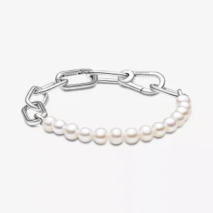 (immagine per) Bracciale Maglia Link con Perle d’Acqua Dolce Coltivate Pandora ME - 599694C01