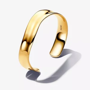 (immagine per) Bracciale Pandora Aperto Fascia Larga Linea Sinuosa - 563302C00