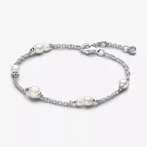 (immagine per) Bracciale Pandora Catena Con Perle d’Acqua Dolce Coltivate - 593172C01