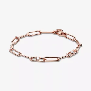 (immagine per) Bracciale Pandora con catena a maglie e pietre - 589177C01