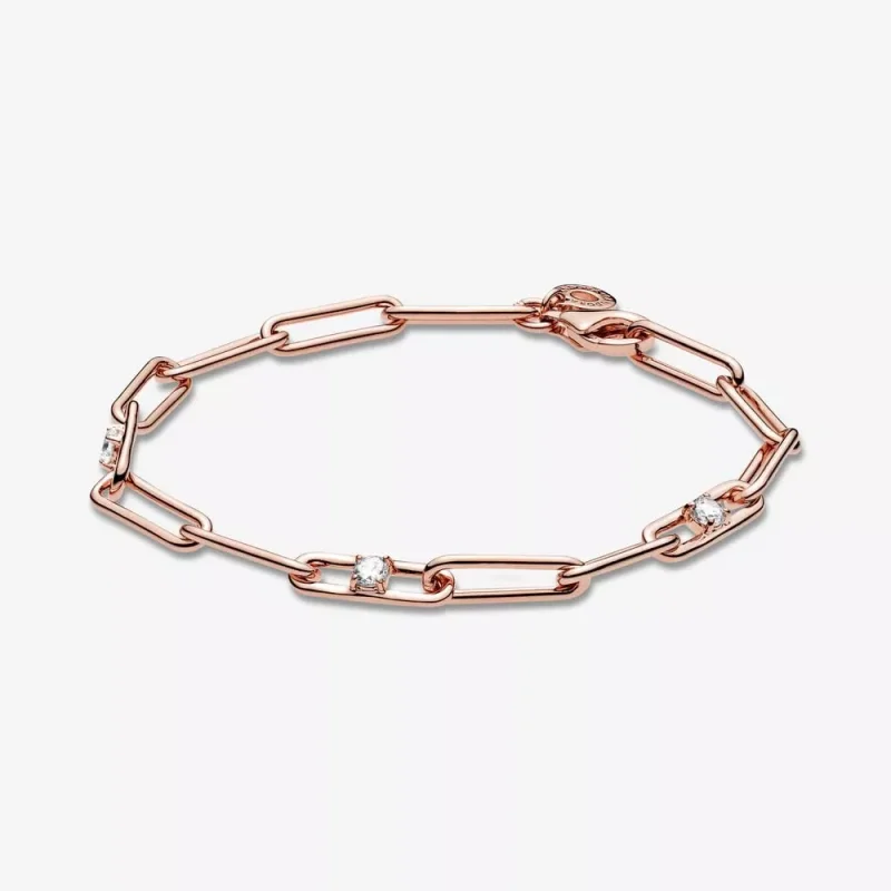(immagine per) Bracciale Pandora con catena a maglie e pietre - 589177C01