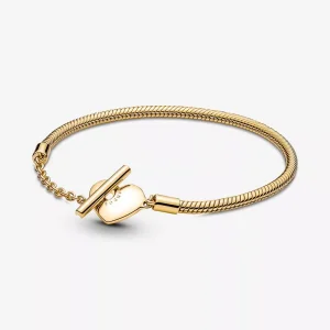 (immagine per) Bracciale Pandora con Chiusura a T e Cuore - 569285C00