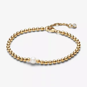 (immagine per) Bracciale Pandora con Perla d’Acqua Dolce Coltivata e Sfere - 563173C01