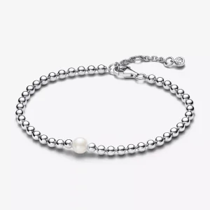 (immagine per) Bracciale Pandora con Perla d’Acqua Dolce Coltivata e Sfere - 593173C01