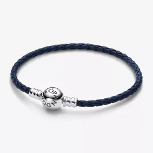 (immagine per) Bracciale Pandora in Pelle Blu - 592790C01