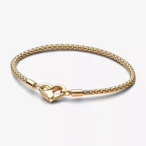 (immagine per) Bracciale Pandora Maglia Geometrica con Chiusura a Cuore - 562731C00