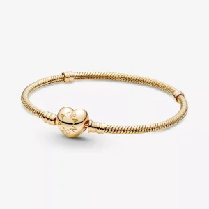 (immagine per) Bracciale Pandora Moments con catena a serpente e chiusura a cuore - 559522C00