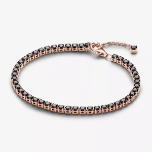 (immagine per) Bracciale Pandora Tennis con Pietre Nere - 581469C02