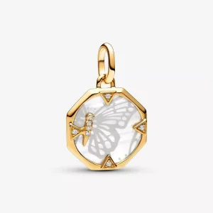 (immagine per) Charm Medallion Pearlescent Butterfly Pandora ME - 763366C01