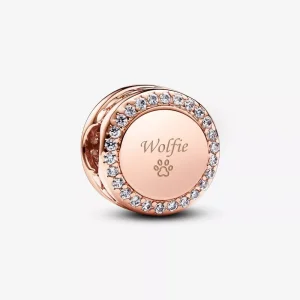 (immagine per) Charm Pandora Bottone Scintillante da incidere - 788747C01