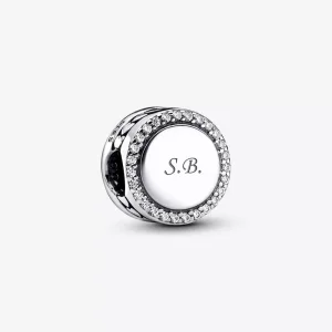 (immagine per) Charm Pandora Bottone Scintillante da incidere - 798747C01