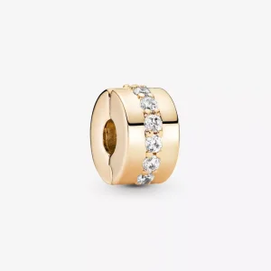 (immagine per) Charm Pandora Clear Sparkling Row Clip - 759518C01