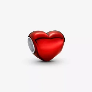 (immagine per) Charm Pandora Cuore Metallico Rosso - 793337C02