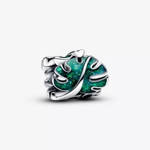 (immagine per) Charm Pandora Foglia di Monstera Glitterata - 793332C01
