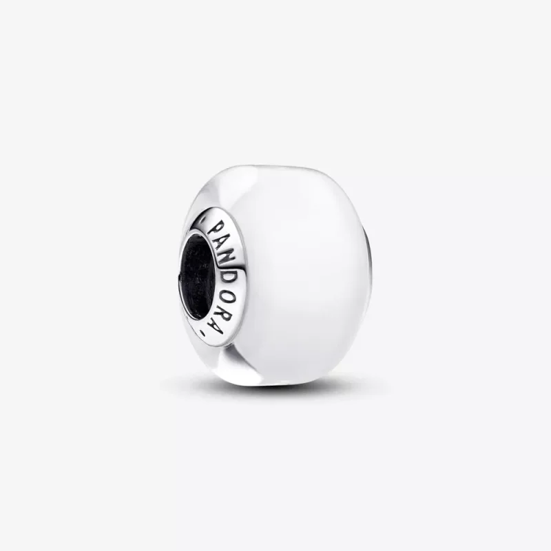(immagine per) Charm Pandora Mini Vetro di Murano Bianco - 793118C00