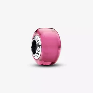 (immagine per) Charm Pandora Mini Vetro di Murano Rosa - 793107C00
