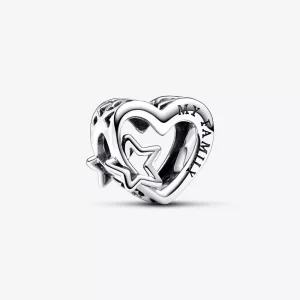 (immagine per) Charm Pandora Openwork Cuore con Stella - 792829C00