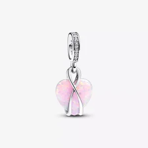 (immagine per) Charm Pandora Pendente Cuore di Mamma Rosa Opalescente - 793202C01