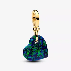 (immagine per) Charm Pandora Pendente Cuore Opale Verde e Blu - 763348C01