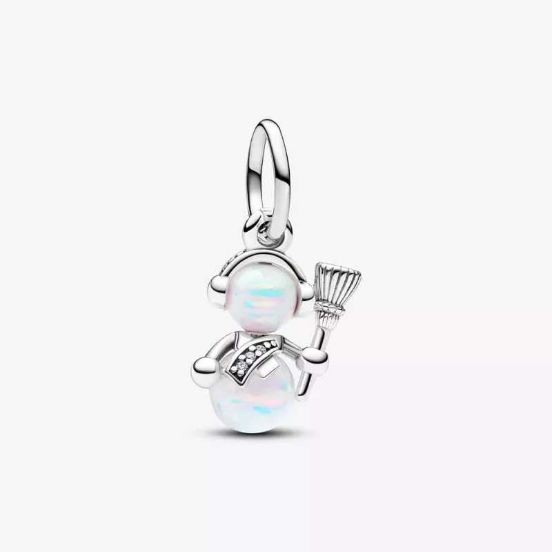 (immagine per) Charm Pandora Pendente Pupazzo di Neve Opale - 792981C01