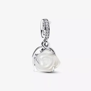 (immagine per) Charm Pandora Pendente Rosa Bianca - 793200C01