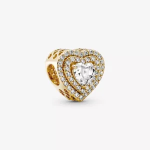 (immagine per) Charm Pandora scintillante cuori livellati - 759517C01
