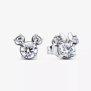 (immagine per) Disney, Orecchini Pandora Scintillanti Mickey Mouse e Minnie Mouse - 293219C01