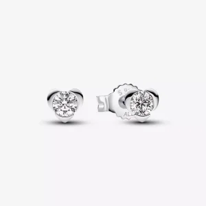 (immagine per) Orecchini a forma di cuore con diamanti coltivati in laboratorio Pandora Talisman 0,30 carati in argento Sterling - 293111C01