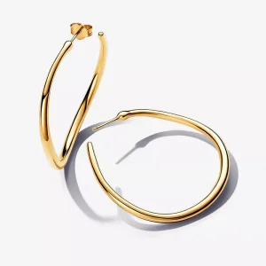 (immagine per) Orecchini Cerchi Pandora Aperti 42 mm Linea Sinuosa - 263299C00