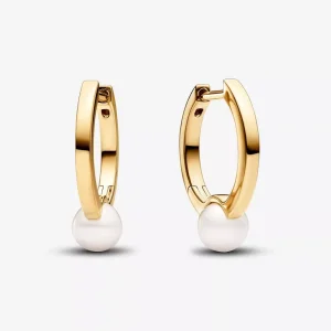 (immagine per) Orecchini Cerchi Pandora Con Perle d’Acqua Dolce Coltivate - 263170C01