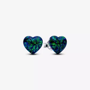 (immagine per) Orecchini Pandora Cuori Opali Verdi e Blu - 293356C01
