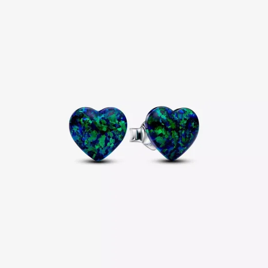 (immagine per) Orecchini Pandora Cuori Opali Verdi e Blu - 293356C01
