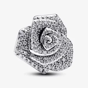 (immagine per) Pandora Charm oversize con rosa scintillante in fiore - 793245C01