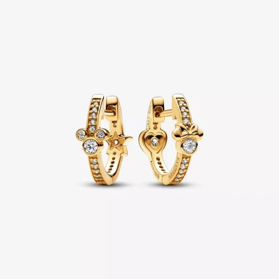 (immagine per) Pandora Disney Topolino e Minnie Orecchini a cerchio scintillanti - 262959C01