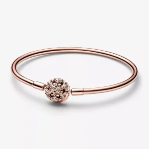 (immagine per) Pandora Moments Bracciale con chiusura a fiocco di neve scintillante - 582338C01