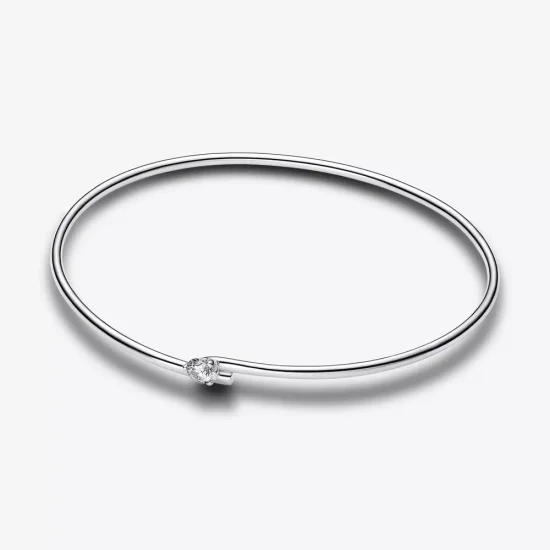 (immagine per) Pandora Nova Bracciale aperto con diamanti coltivati in laboratorio da 0,25 carati in argento Sterling - 593220C01
