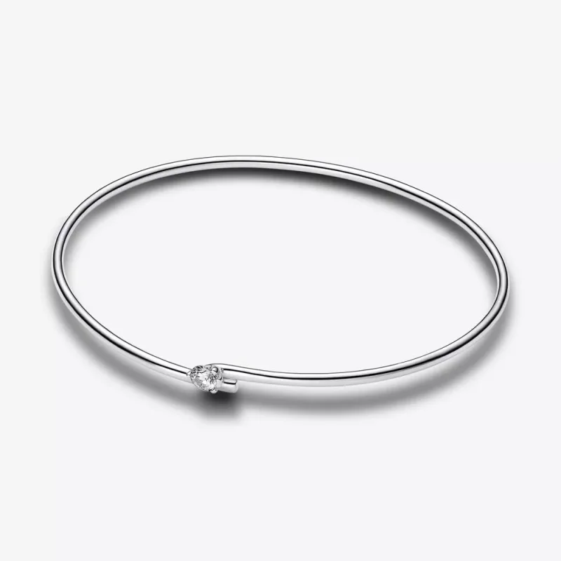 (immagine per) Pandora Nova Bracciale aperto con diamanti coltivati in laboratorio da 0,25 carati in argento Sterling - 593220C01