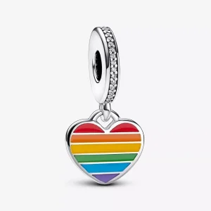 (immagine per) Pandora Pride Arcobaleno Cuore Ciondolo Pendente - 792017CZ_E029