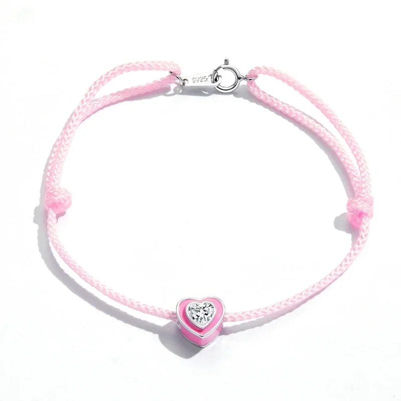 (immagine per) Cavigliera Cuore rosa - SCT022 - Visualizza 2