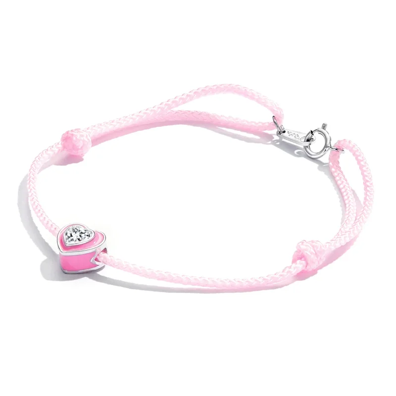 (immagine per) Cavigliera Cuore rosa - SCT022 - Visualizza 3