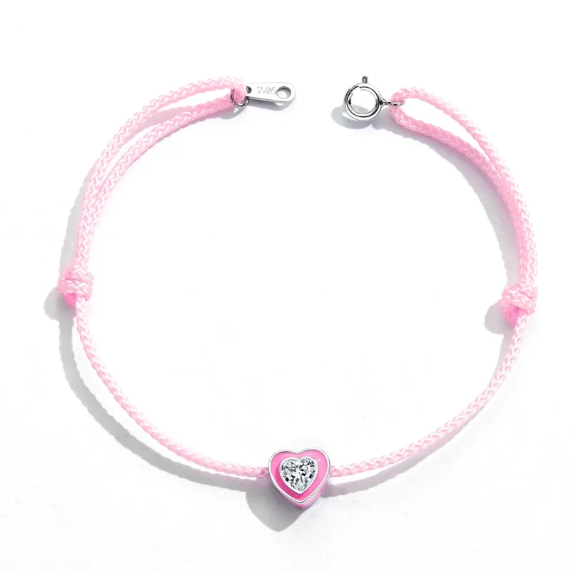 (immagine per) Cavigliera Cuore rosa - SCT022 - Visualizza 4